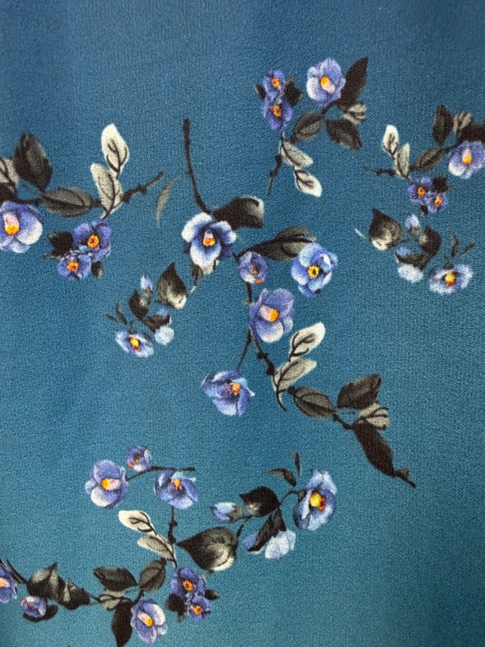 eshakti Blue Ombre Floral Midi Dress size 2X - Picture 4 of 4